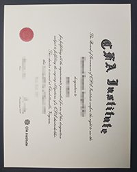 CFA Institute certificate, Order a fake CFA Institute  certificate