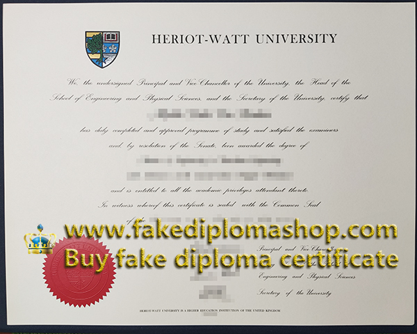 Heriot-Watt University degree