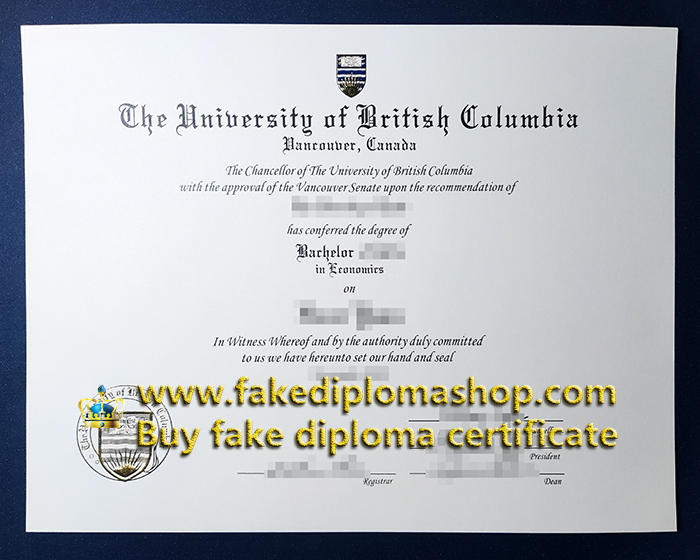 UBC degree of Bachelor, University of British Columbia degree