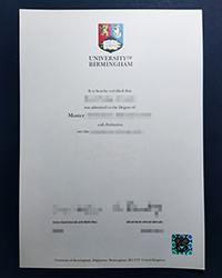 University of Birmingham diploma, buy a fake degree online