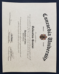 Concordia University diploma, Order a fake Concordia University degree and transcript