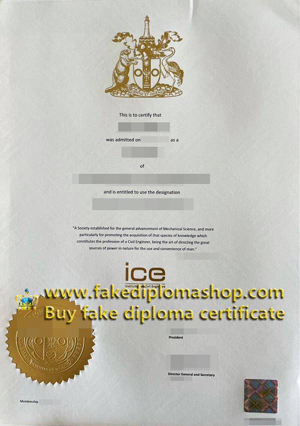 ICE certificate