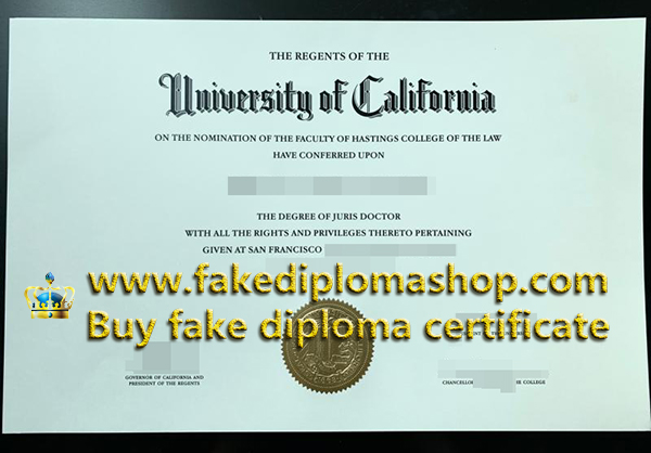 Regents of the University of California certificate