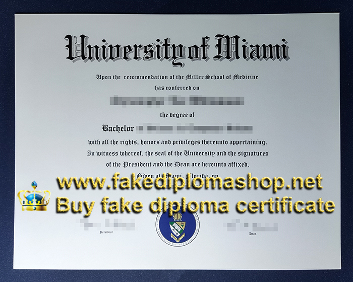 University of Miami degree