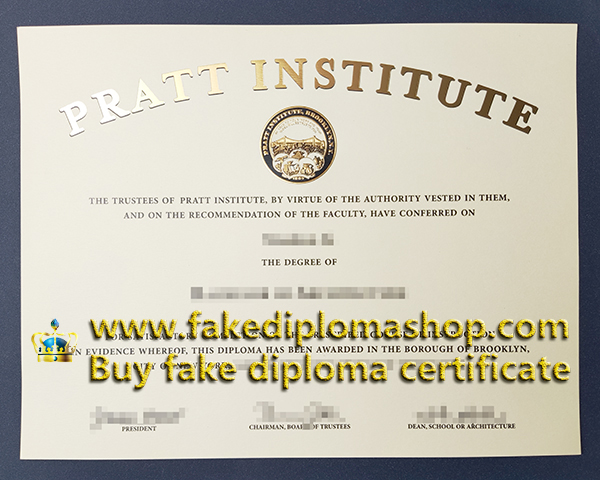 Pratt Institute diploma