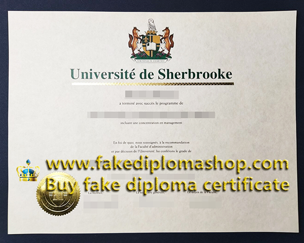 Université de Sherbrooke diploma