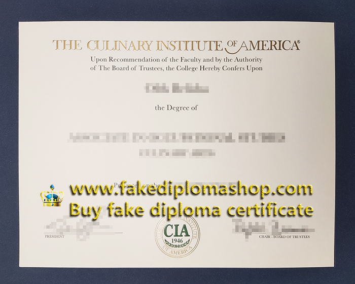 Culinary Institute of America diploma, CIA degree