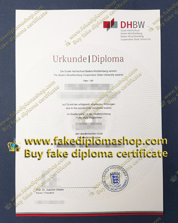 DHBW Urkunde diploma