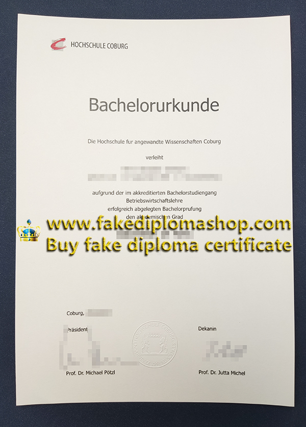 Hochschule Coburg diploma, Coburg University diploma