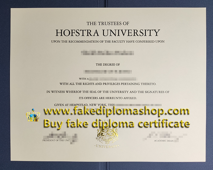 Hofstra University diploma