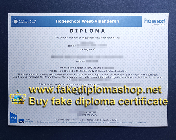 Hogeschool West-Vlaanderen diploma