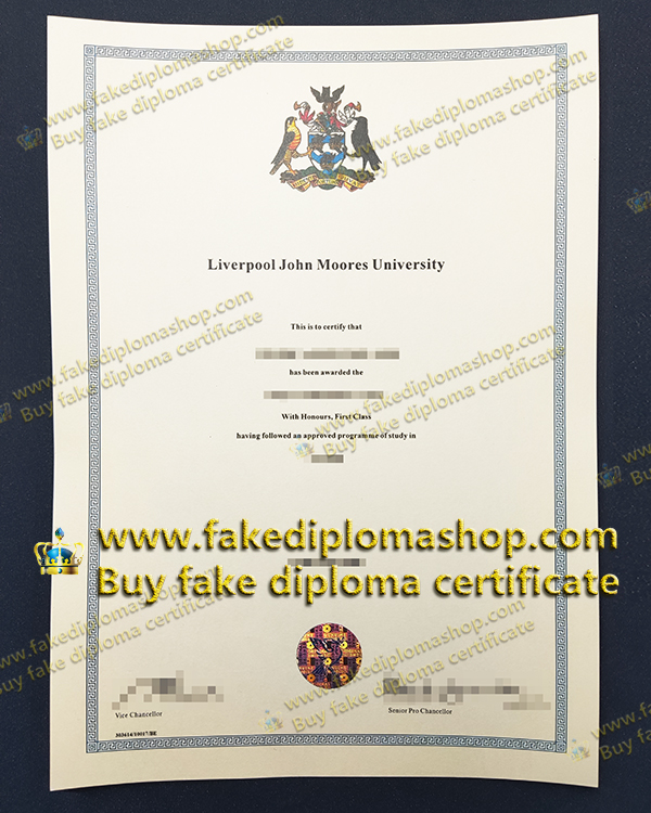 LJMU diploma, Liverpool John Moores University diploma