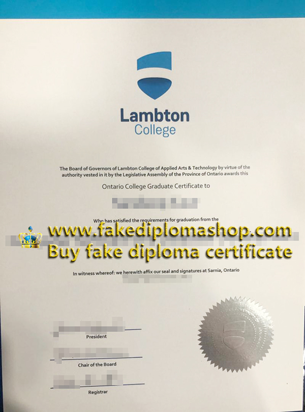 Lambton College diploma