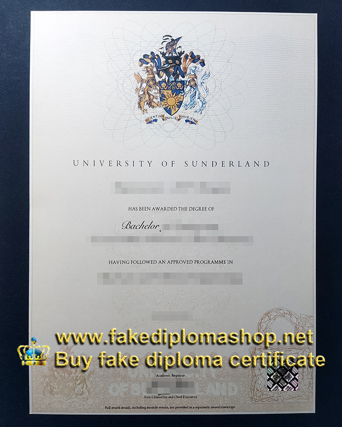 New version University of Sunderland diploma