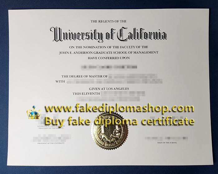 UCLA Master degree, University of California, Los Angeles phony diploma