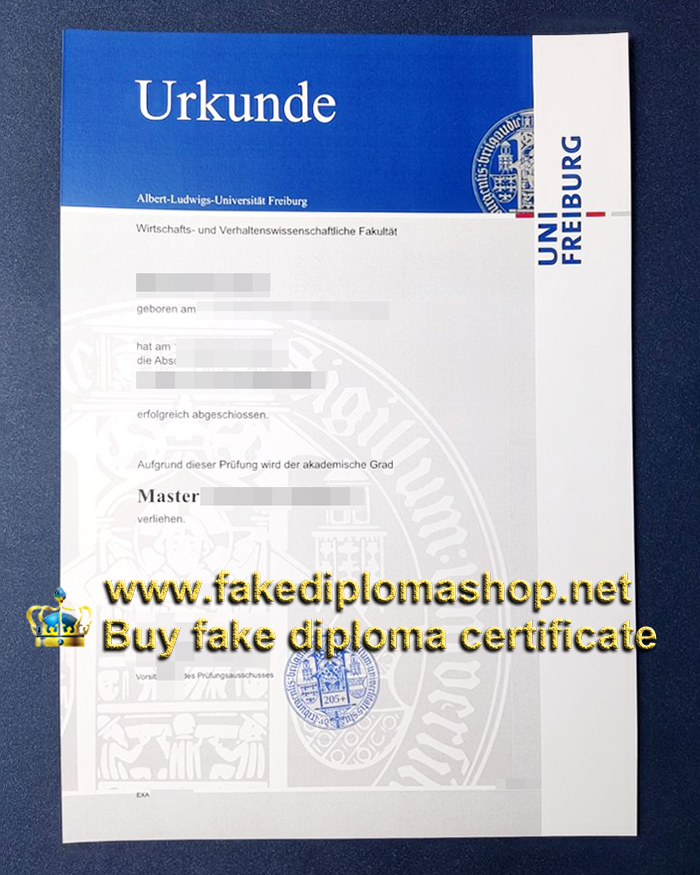 University of Freiburg diploma