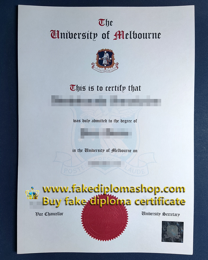 University of Melbourne diploma of Doctor