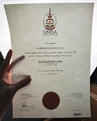 Buy a best fake UNISA degree certificate with real watermark