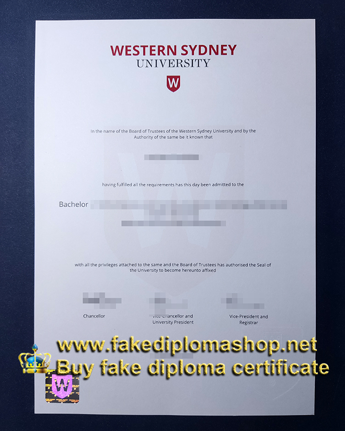 Western Sydney University diploma, WSU diploma