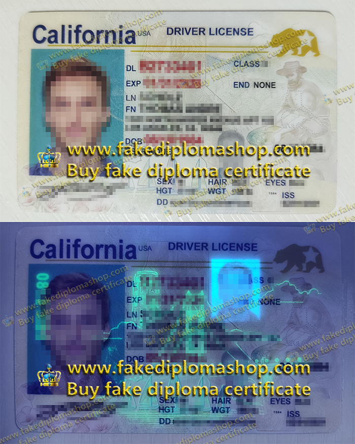 CA driver license, Scannable California driver license