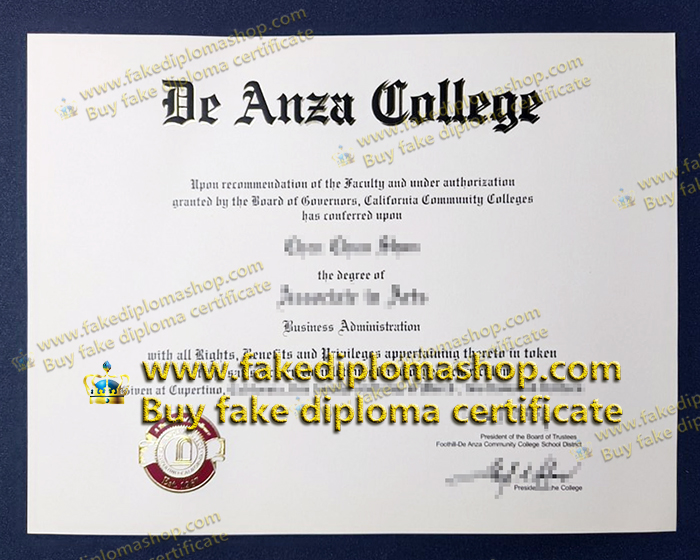 De Anza College diploma