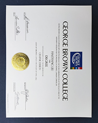 Can I buy a George Brown College diploma and transcript at the same time?