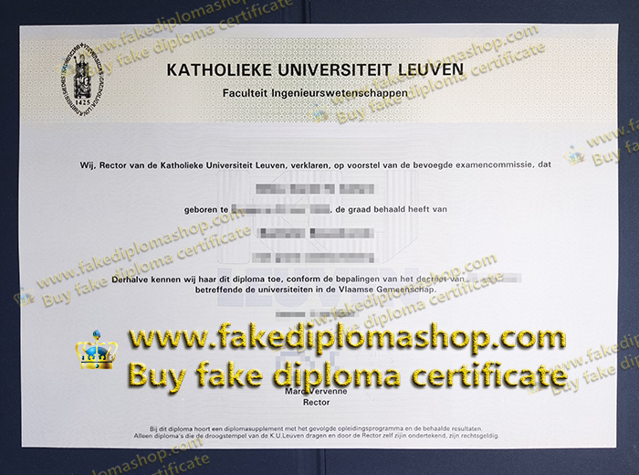 KU Leuven degree, Katholieke Universiteit Leuven degree