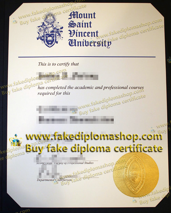 Mount Saint Vincent University diploma