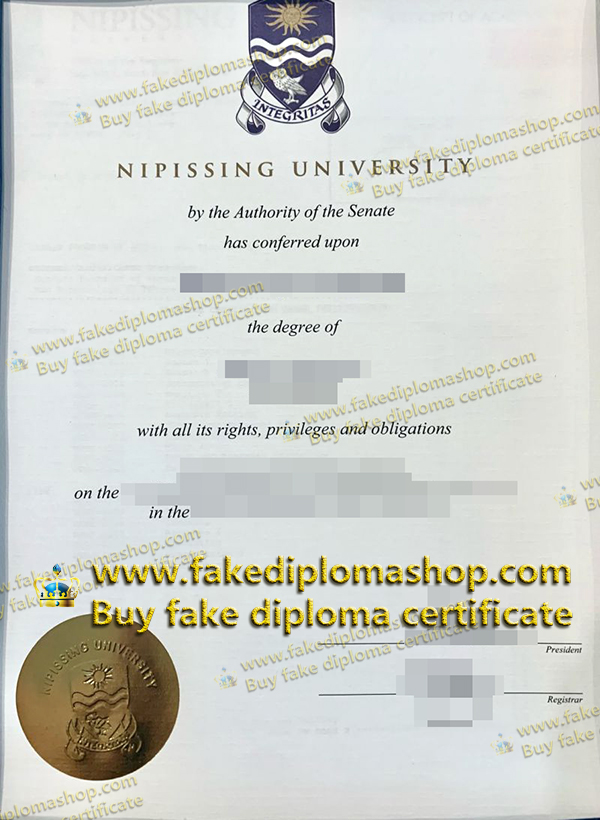 Nipissing University diploma