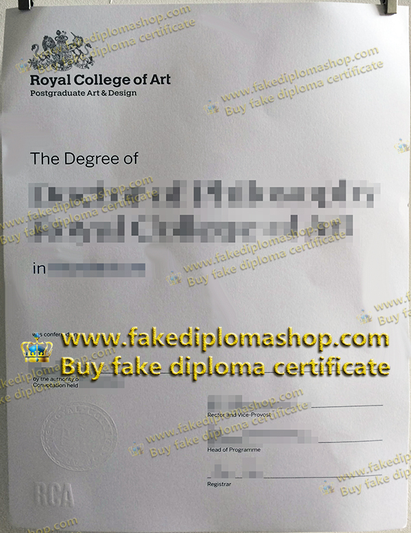 RCA diploma, Royal College of Art diploma