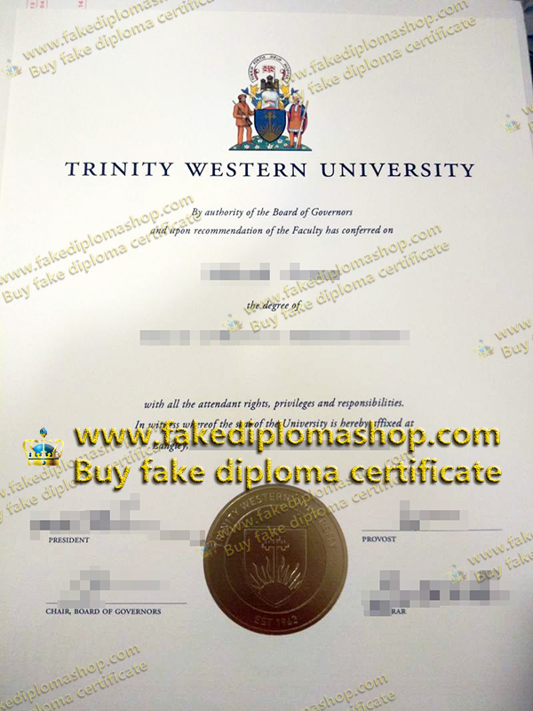 Trinity Western University diploma, TWU diploma