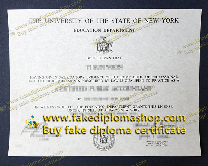 USNY diploma, University of the State of New York diploma