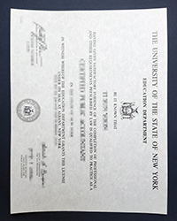 USNY diploma for sale, Buy a fake University of the State of New York diploma