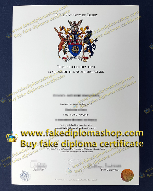 University of Derby diploma