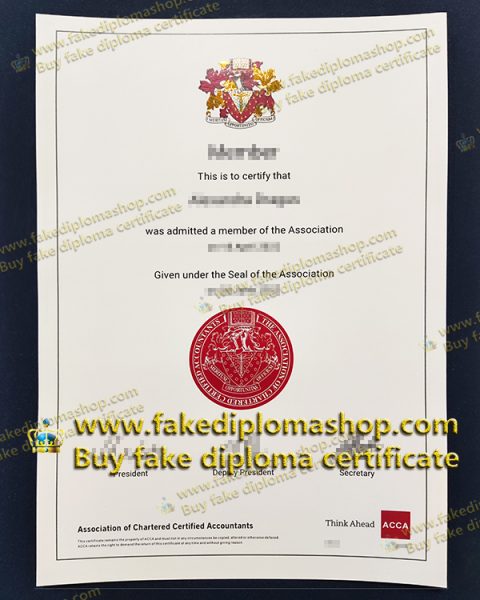 How Useful To Buy A Fake ACCA Certificate? Buy Certificate