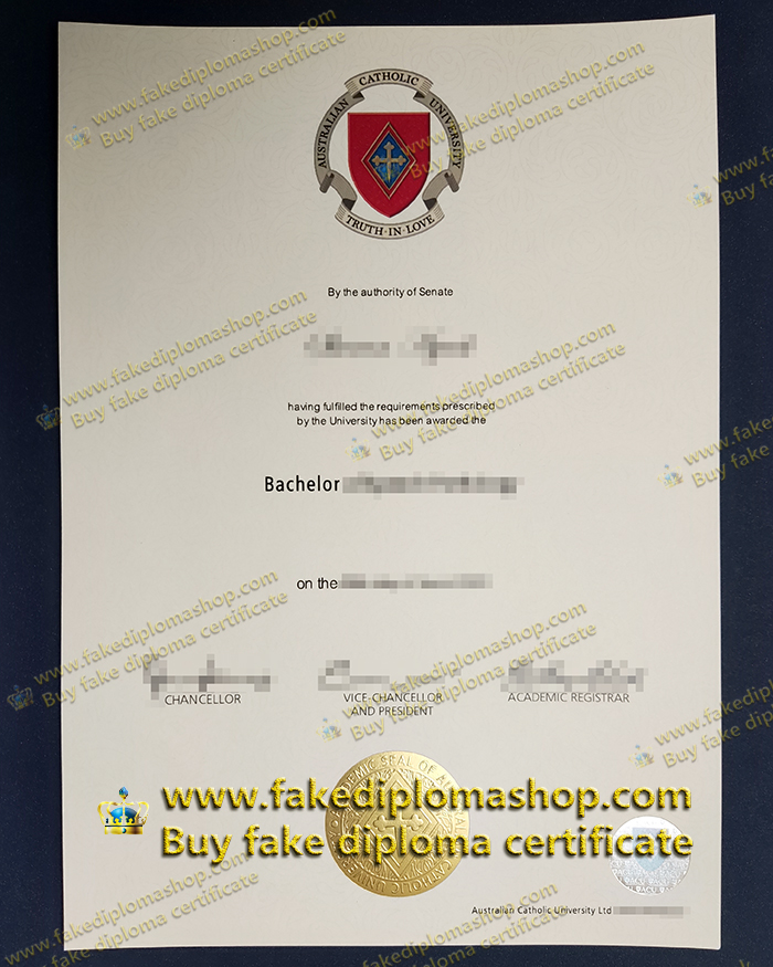 ACU diploma of Bachelor, Australian Catholic University degree