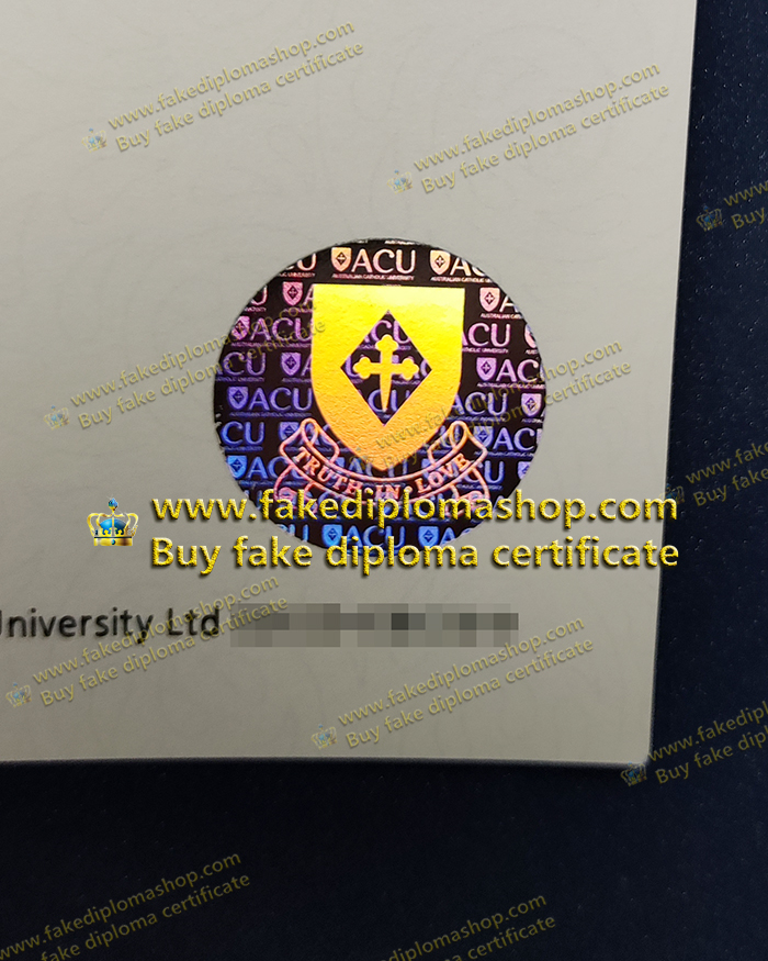 ACU diploma of Hologram