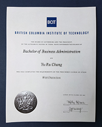 How much to buy a fake BCIT diploma of Bachelor of Business Administration?