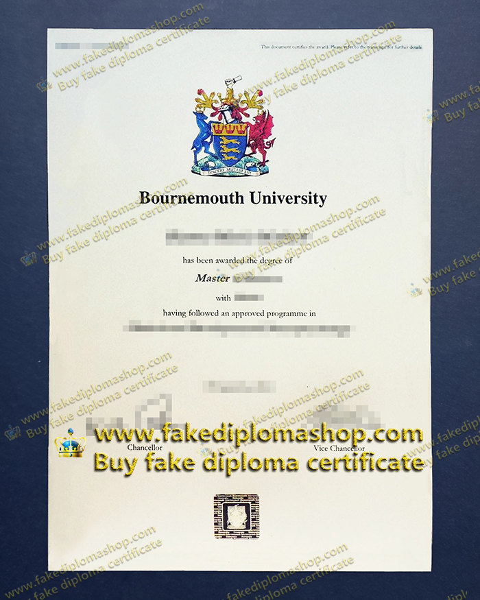 Bournemouth University diploma of Master