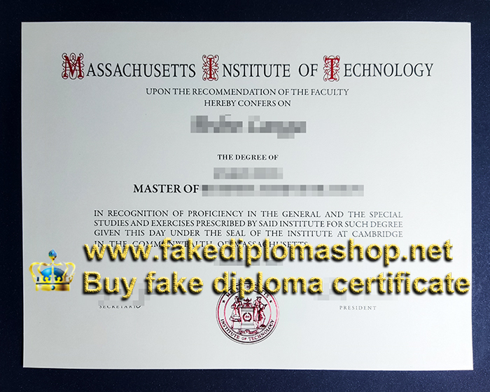 MIT diploma of Postdoctoral, Massachusetts Institute of Technology diploma