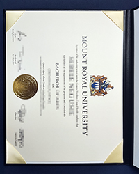 Phony MRU diploma of Bachelor and holster for sale