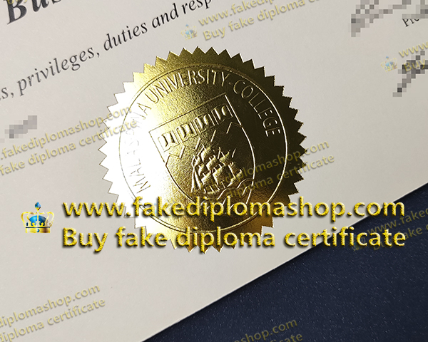 Malaspina University-College degree of Gold seal