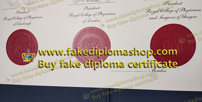 Royal College of Physicians diploma Embossed seal