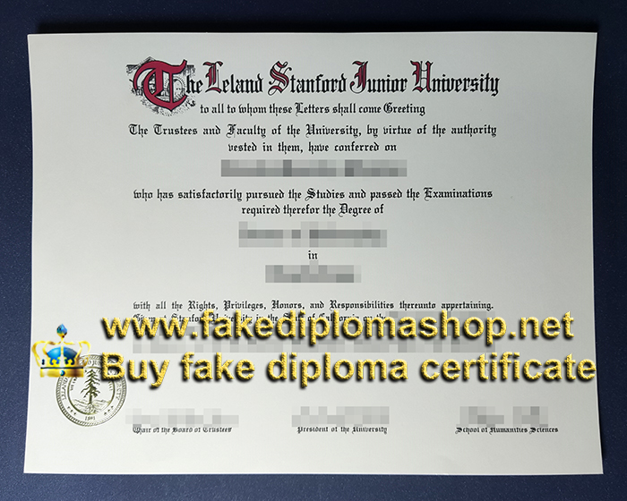 Stanford University diploma