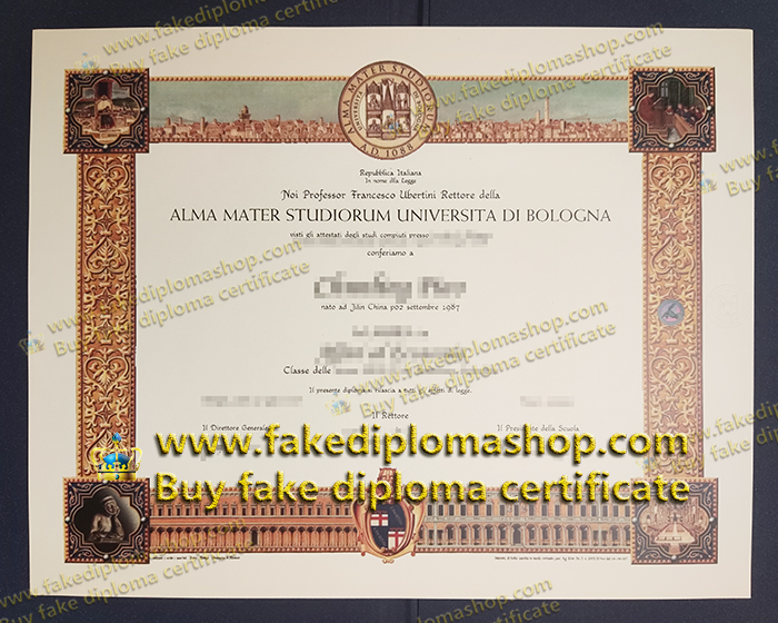 UNIBO diploma, University of Bologna diploma