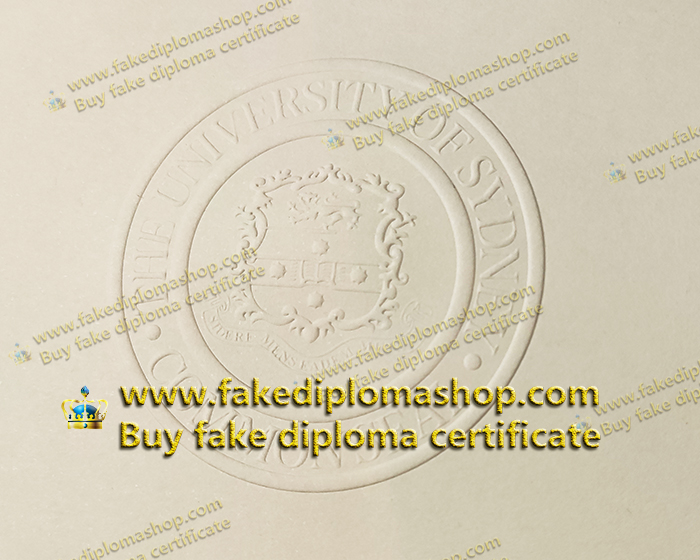 University of Sydney diploma Embossed seal