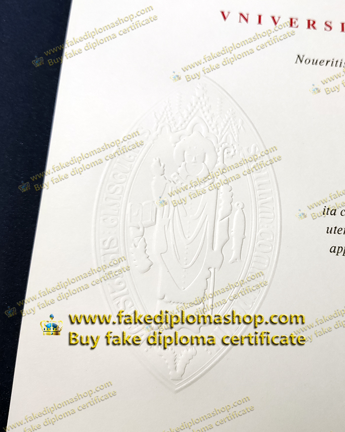 University of Glasgow diploma Embossed seal