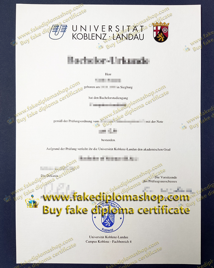 University of Koblenz and Landau diploma