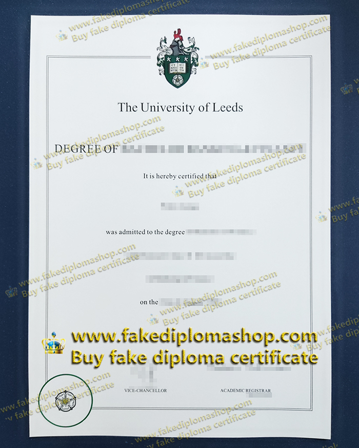 University of Leeds diploma of Bachelor