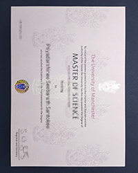 Best University of Manchester diploma of Master of science for sale